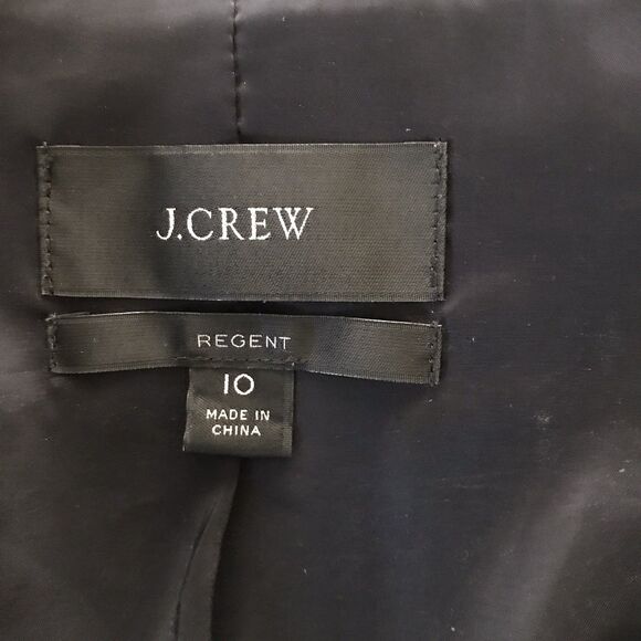 J. Crew Regent Navy Blue Classic Preppy Academia Blazer Jacket - 10 M - Picture 9 of 9